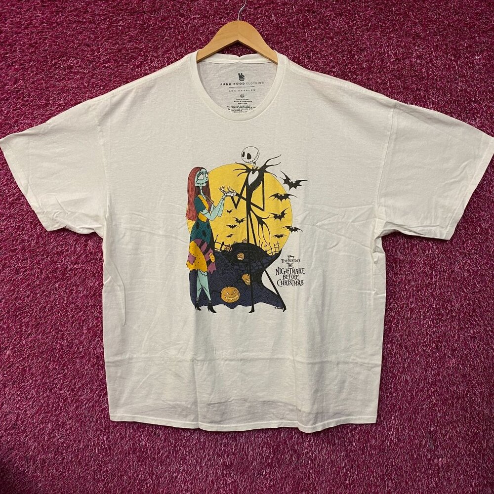 The Nightmare Before Christmas Jack and Sally T-Shirt Size 2XL